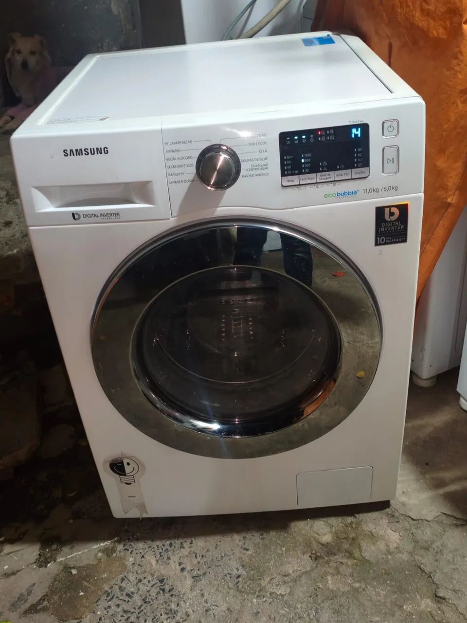 Lava e seca com garantia 