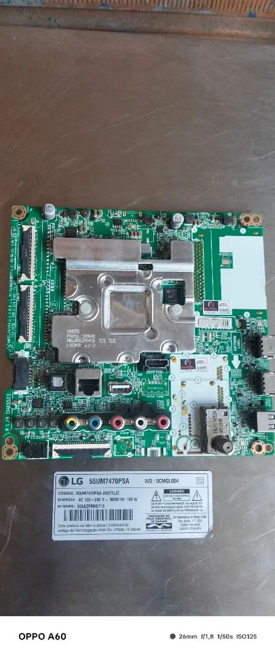 Placa principal tv LG 