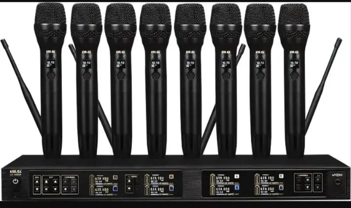 Kit Microfone Sem Fio com 8 Bastões BLG UF-8000 - Foto 3