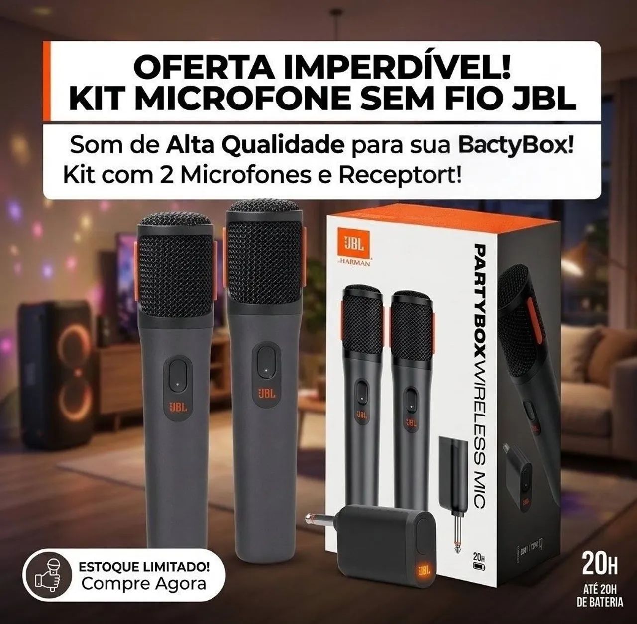 Kit microfone JBL