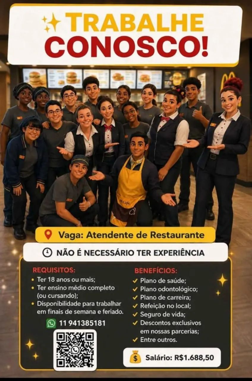 Atendente de Restaurante