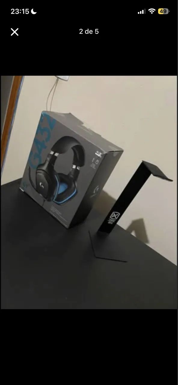 Headset Logitech G432 + Suporte