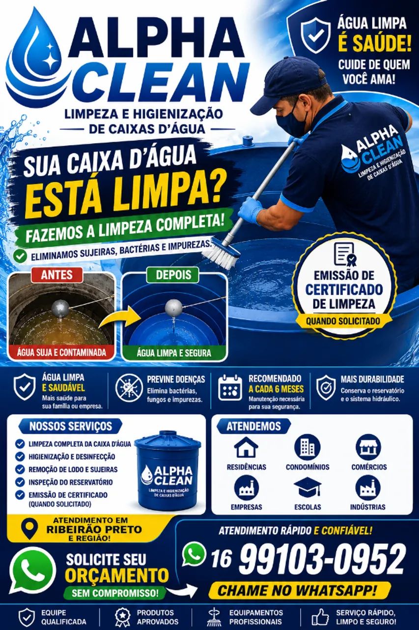 Limpeza de caixa d'água 