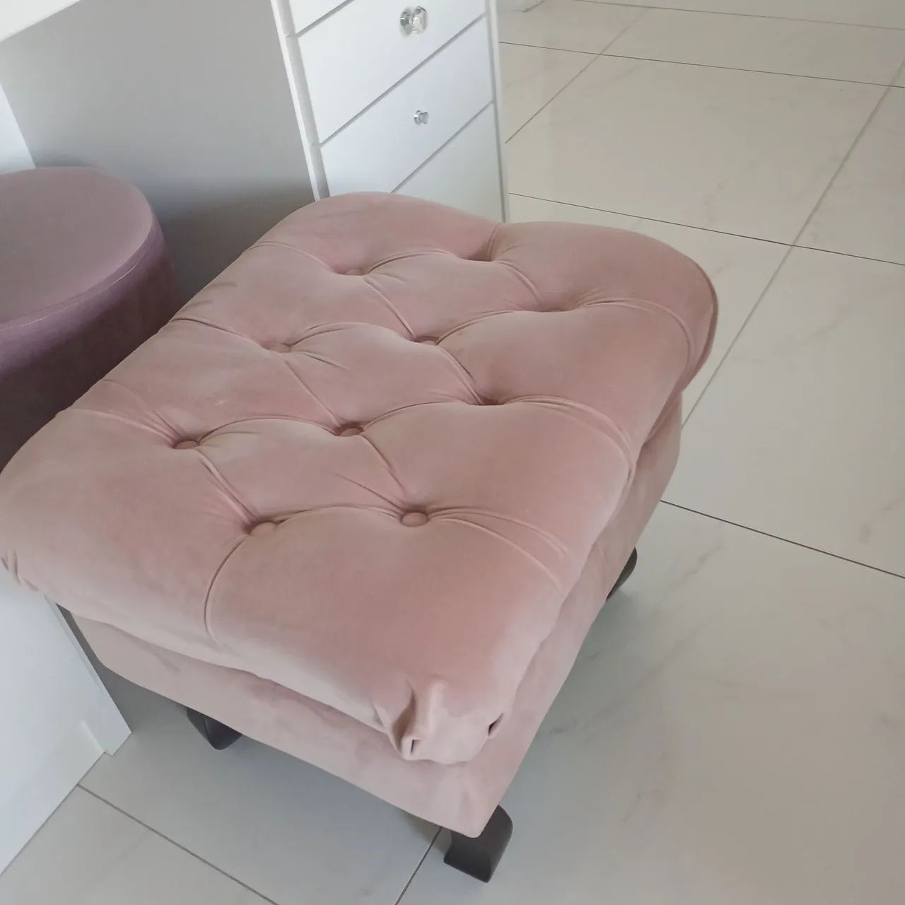 Poof Suede rose 