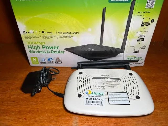 Roteador TP-LINK TL-WR841ND com Fonte e Caixa - EM ÓTIMO ESTADO - Foto 2
