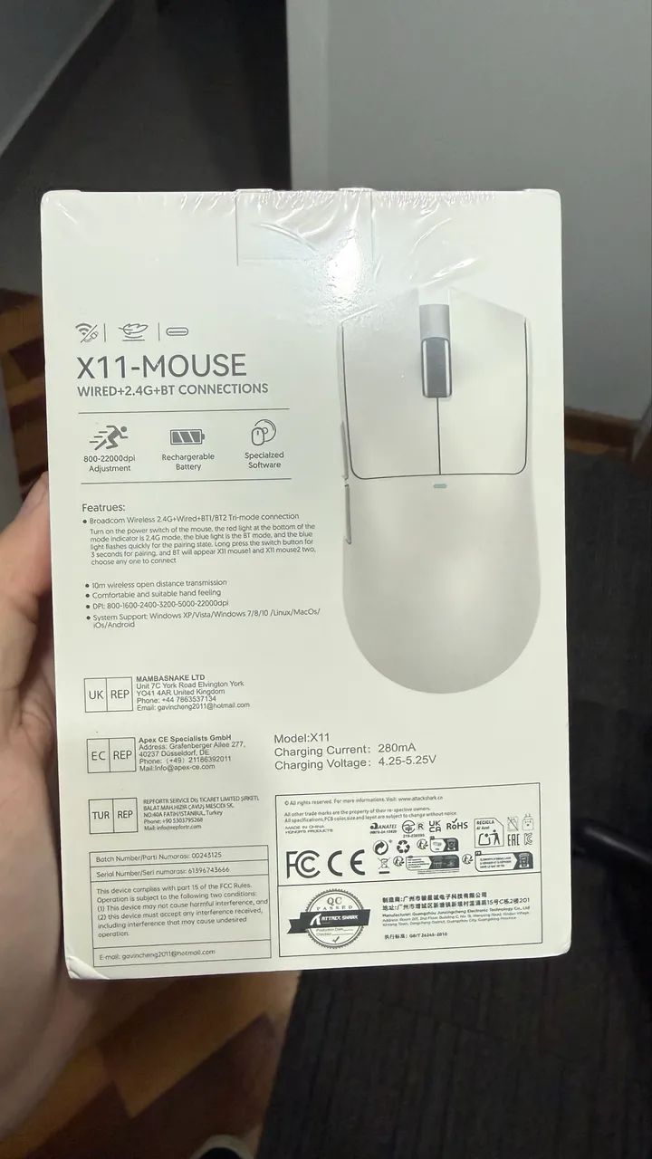 Mouse Attack Shark X11 PRETO - Foto 4