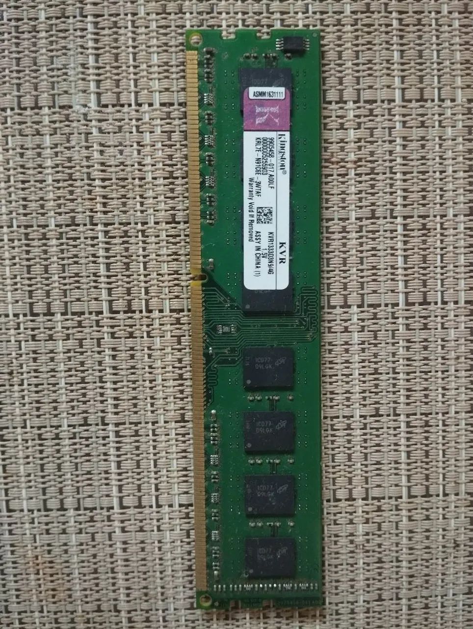 Memória ram ddr3 1333mhz 4gb