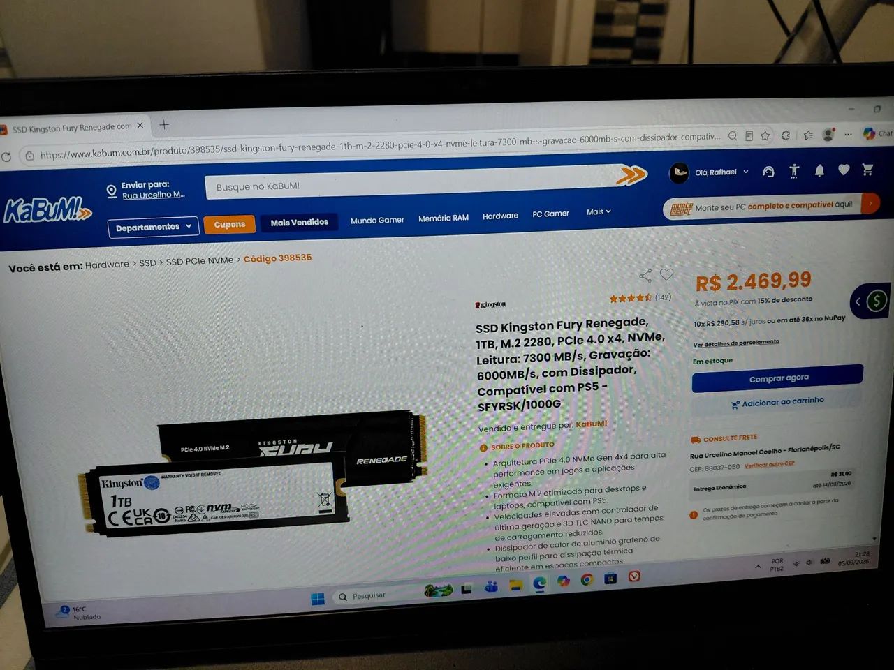 SSD Kingston Fury Renegade 1TB  - Foto 5