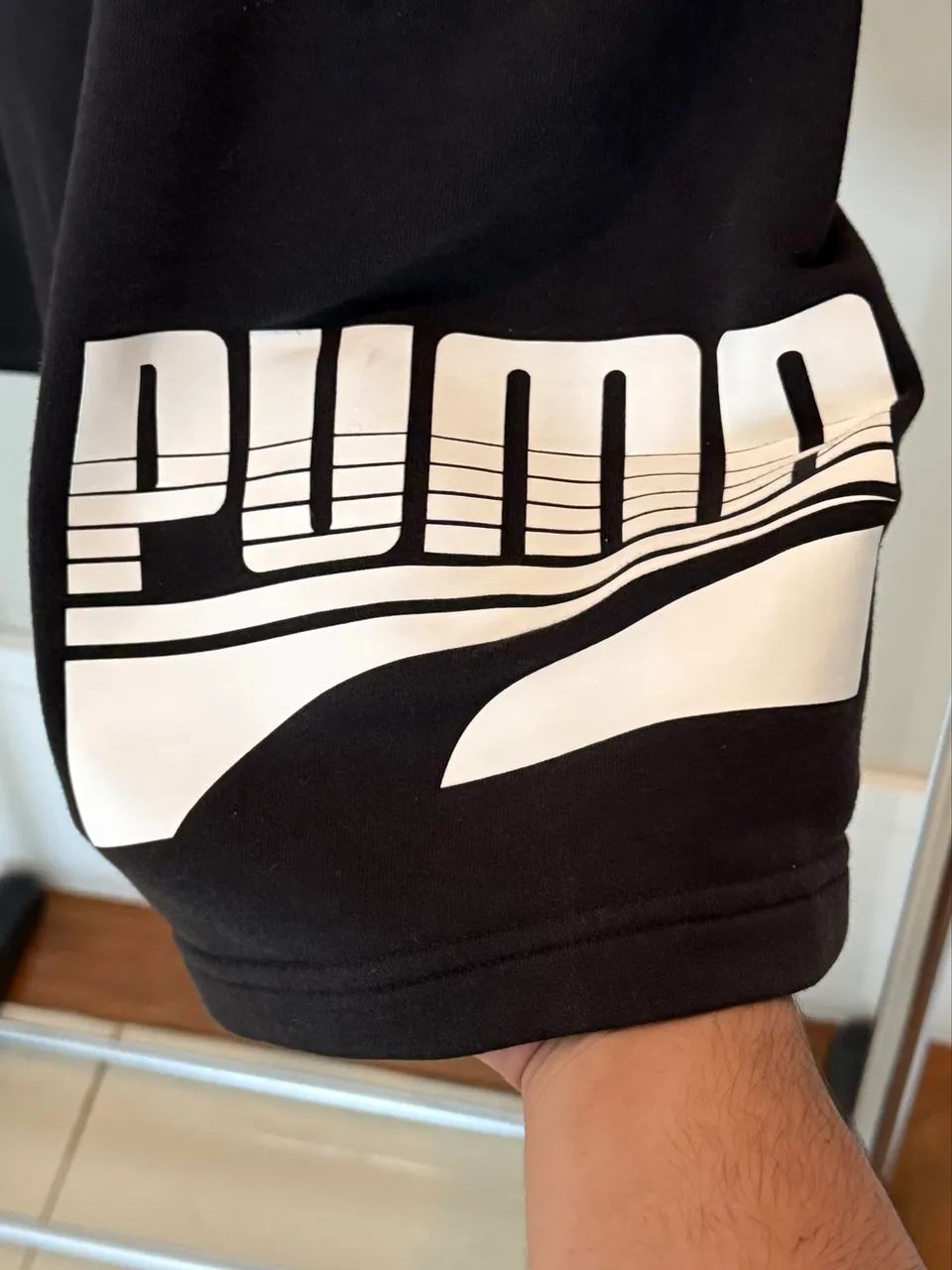 Short de Moletom Puma Preto G - Foto 2