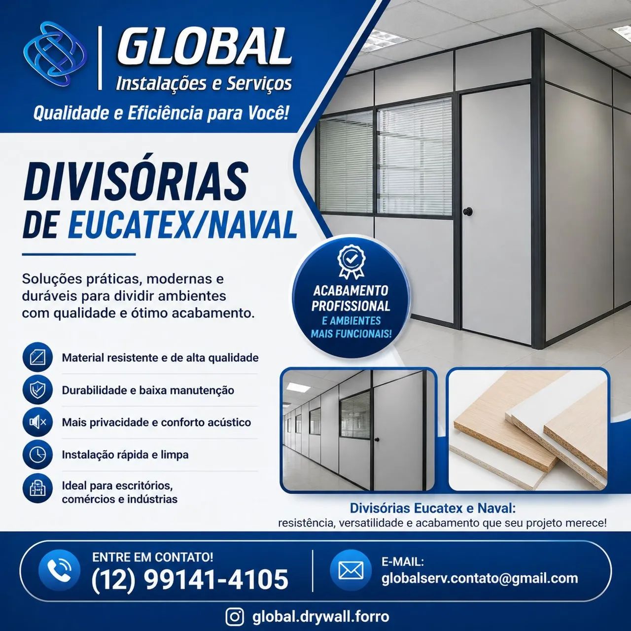Divisórias Naval Eucatex ? Piso Laminado/Vinílico e Paviflex 