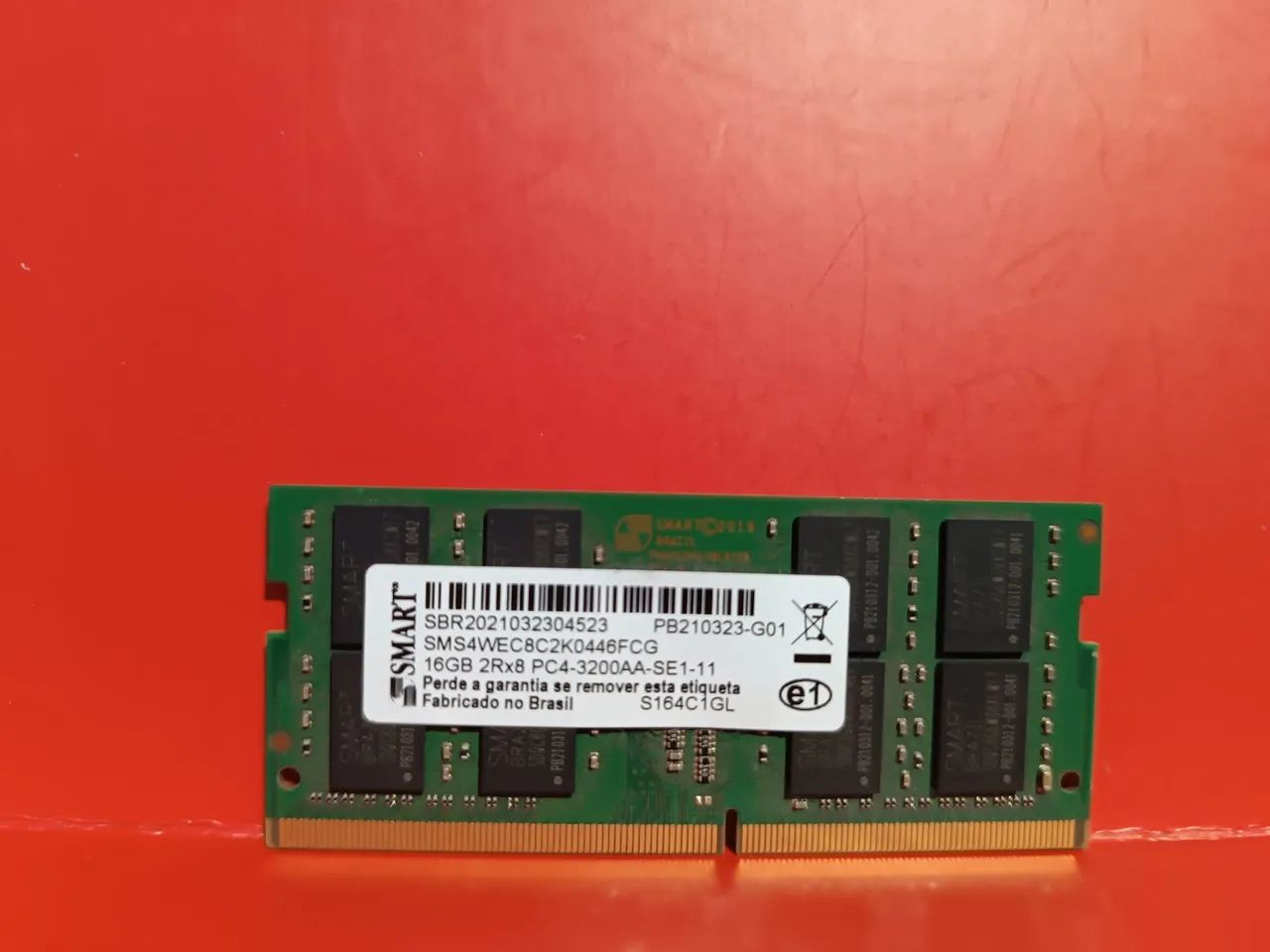Memória Pc4 16gb smart notebook 3200 AA