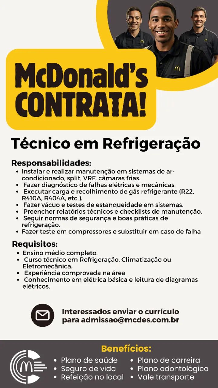 TÉCNICO EM REFRIGERAÇÃO