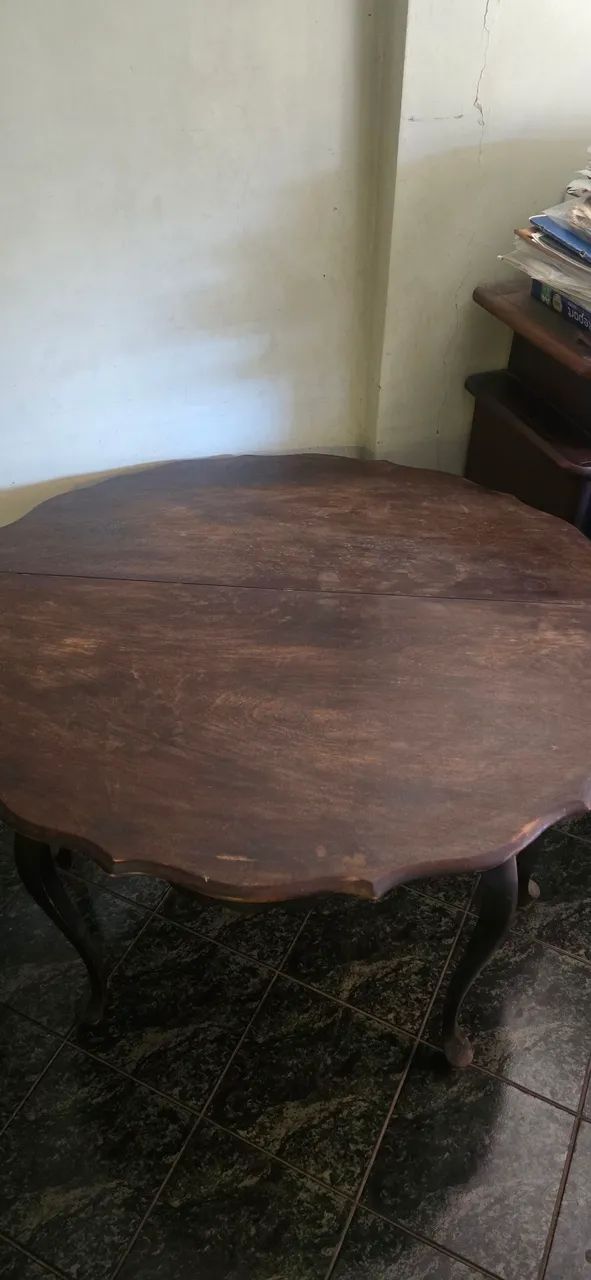 Mesa de Jantar Antiga que dobra - Foto 2
