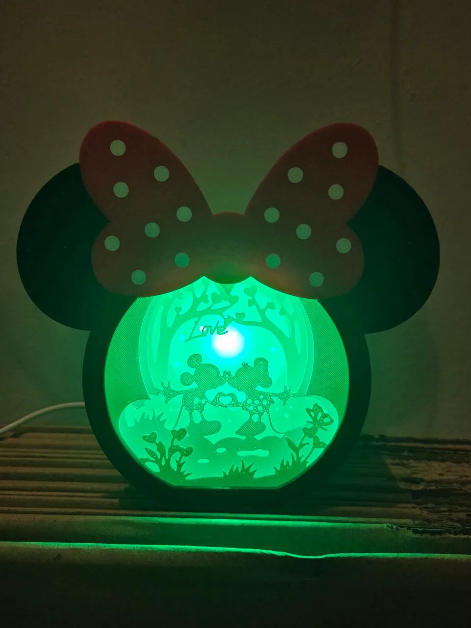 Lumin ária Minnie e Mickey 3D - Foto 2