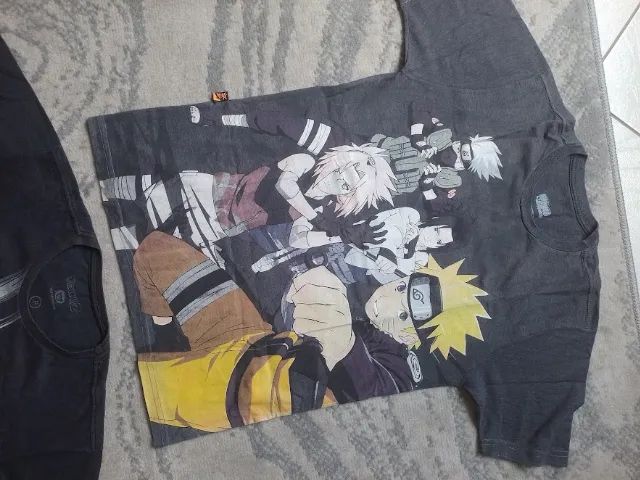Kit 2 camisetas Naruto e Goku - Foto 3