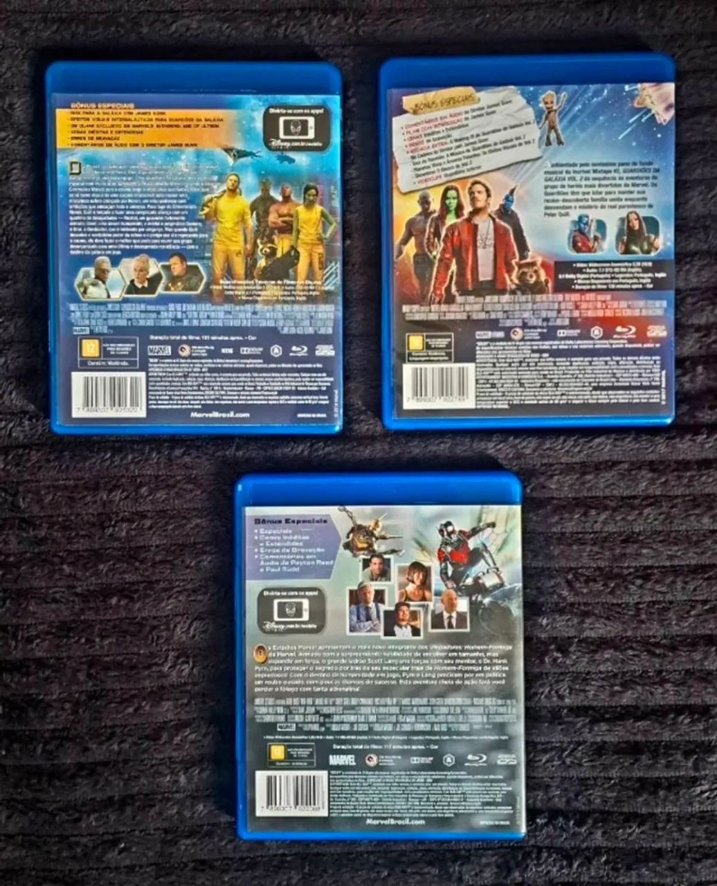 Blu-rays Guardiões da Galáxia Vols 1 e 2 - Foto 2