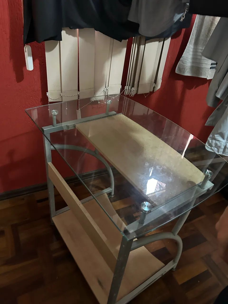 Mesa Estudo vidro pequena - Foto 2