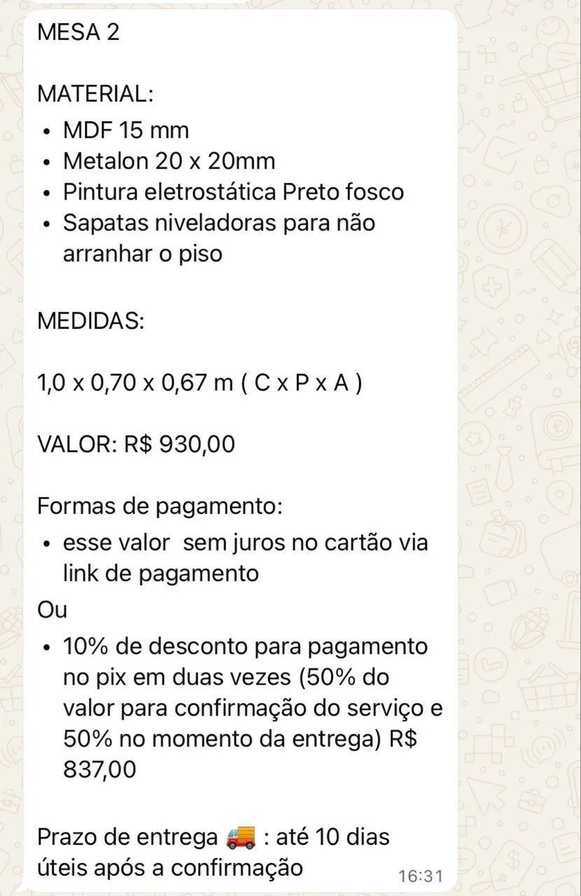 Mesa escritório  - Foto 3