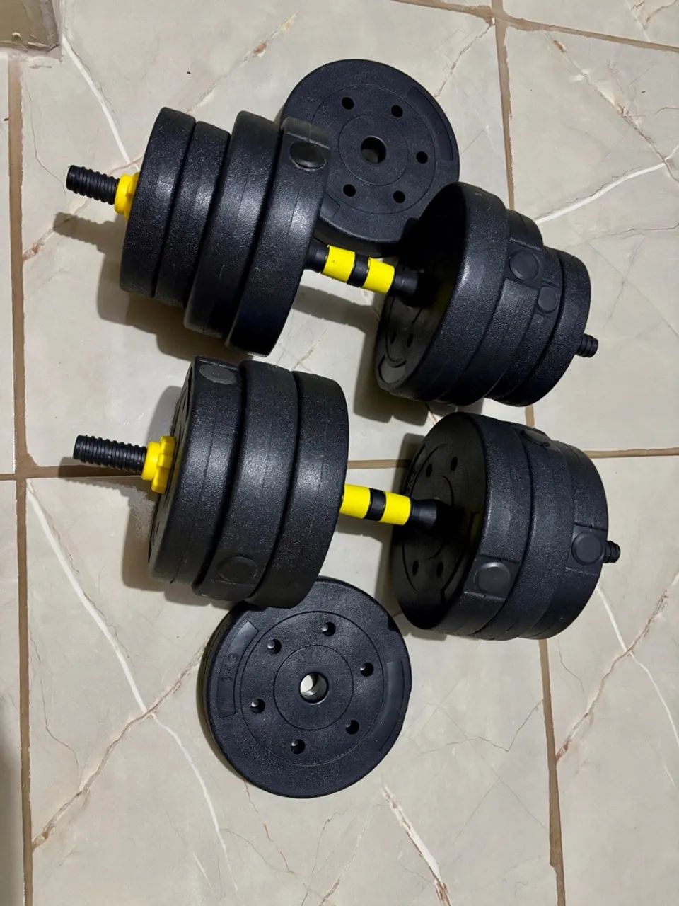 Kit Halteres 3 em 1 40kg
