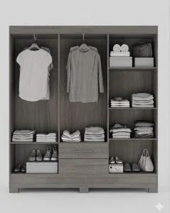 Guarda Roupa Natal Cinamomo/Cappuccino<br> - Foto 2