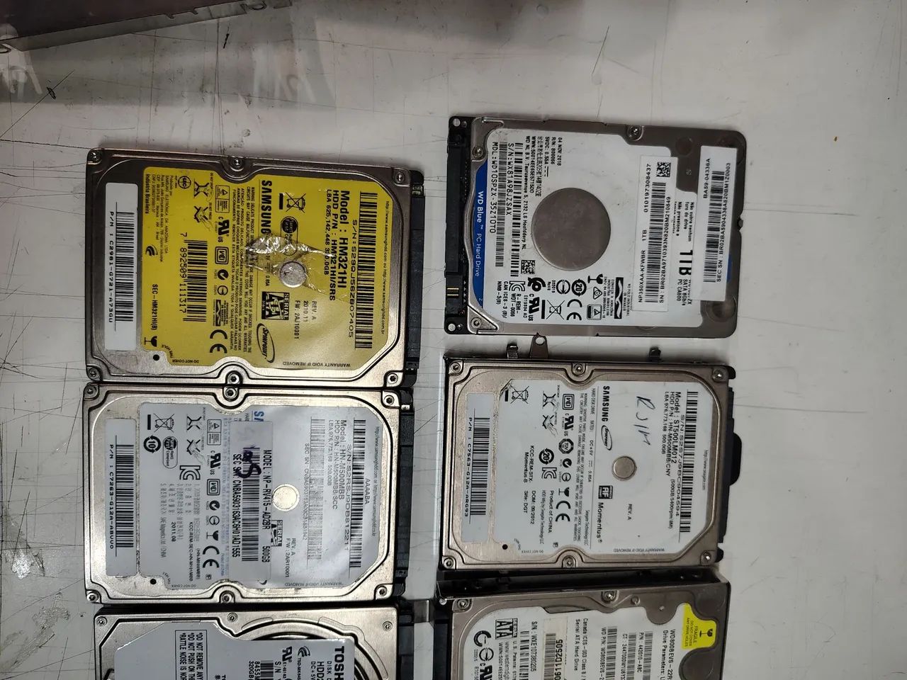 Lote 9 hd laptops usados sem teste  - Foto 2