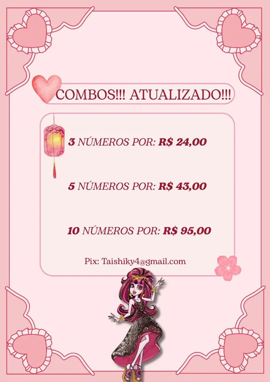 Monster high Draculaura Sweet Screams/ Básica/ 13 desejos e amigurimi - Foto 3