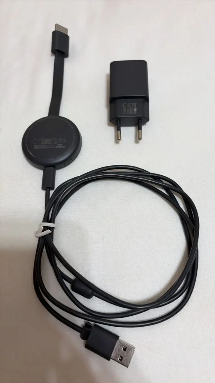 GOOGLE CHROMECAST 3ª GERAÇÃO - ORIGINAL - FULL HD - COR CARVÃO - Foto 2
