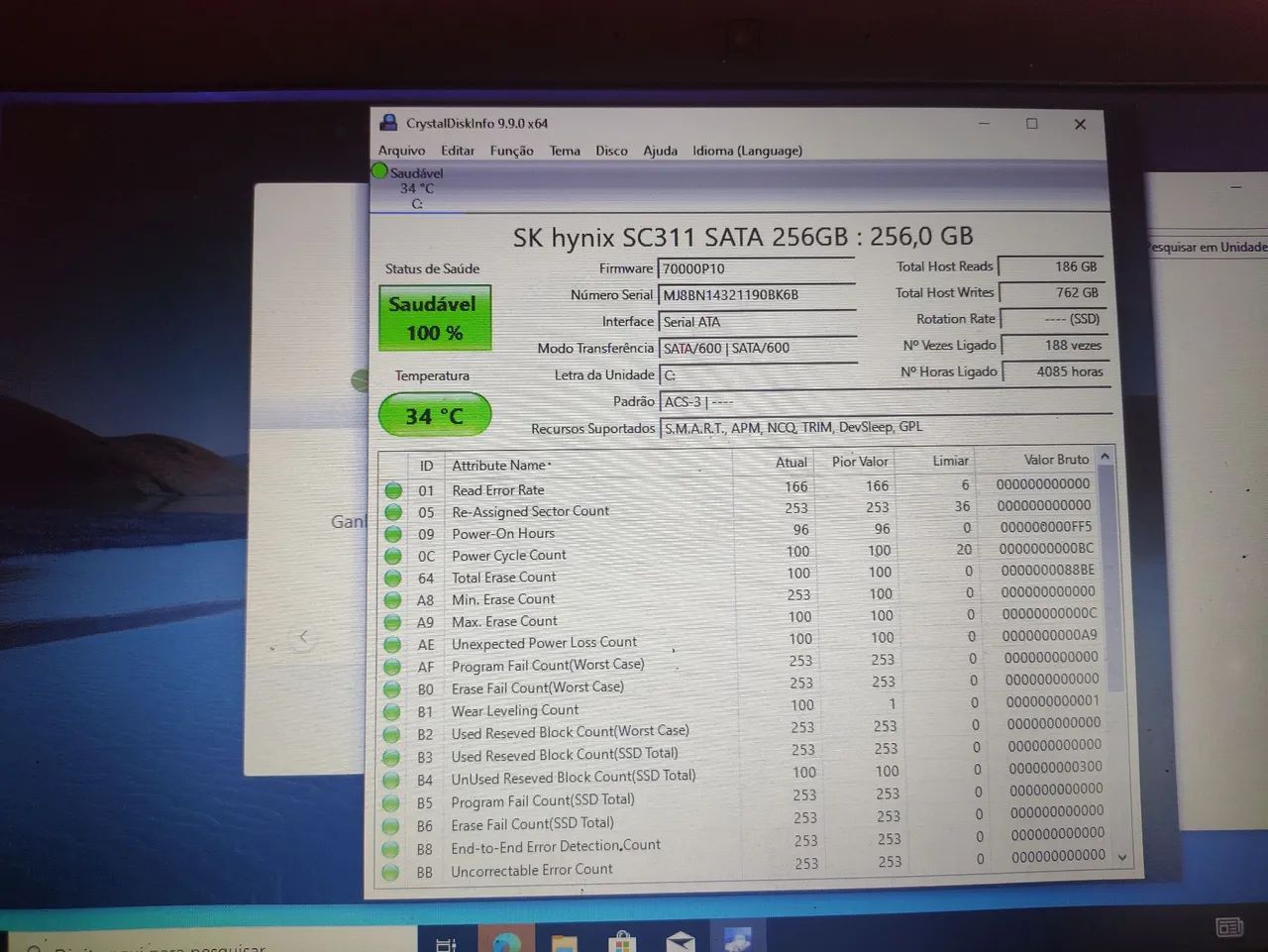 SSD saudável  Semi novo! - Foto 3