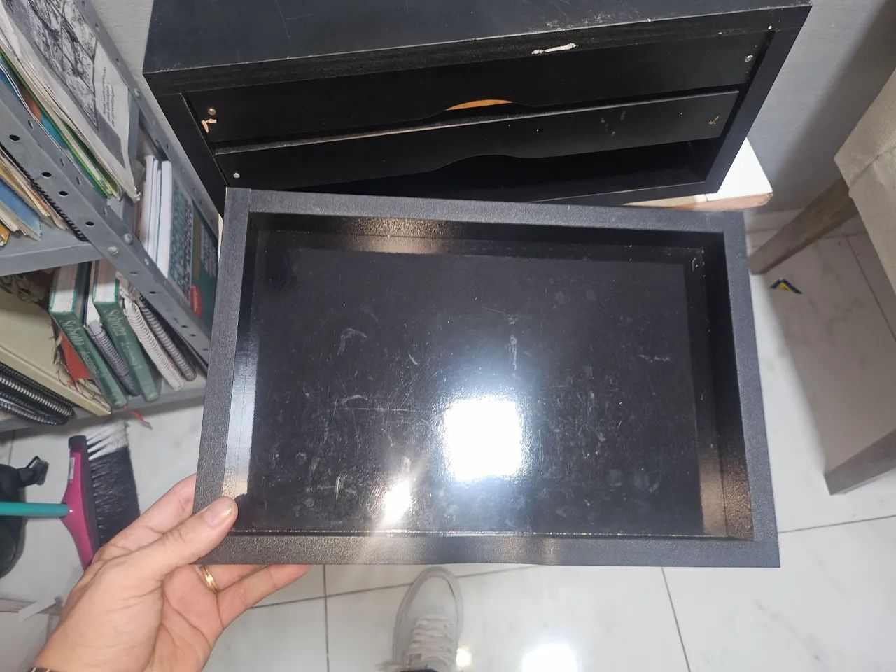 Móvel de mesa escritório 3 gavetas - Foto 4
