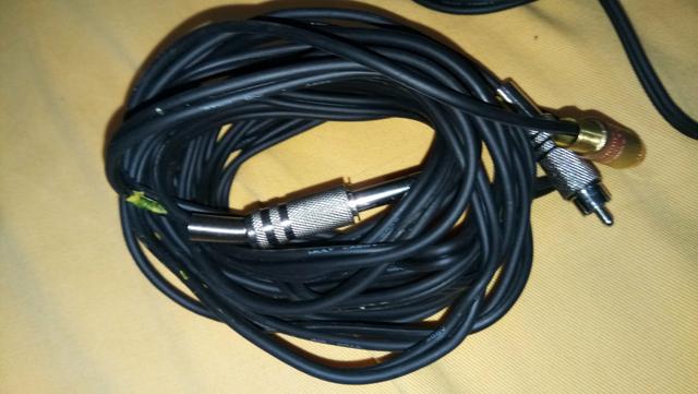Kit 4 cabos rca macho p10 estéreo santo ângelo philips 4 metrô - Foto 3
