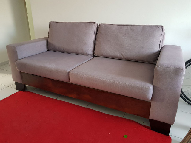 ABAIXOU!!! Vendo Sofá 3 lugares em tecido Sued - Foto 6