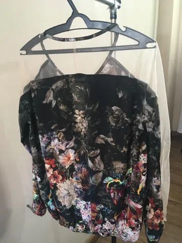 Blusa de festa estampada MOB - Foto 4