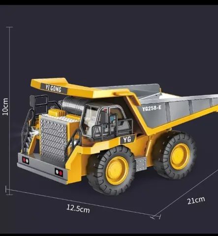 Brinquedo infantil caminhao basculante com controle remoto