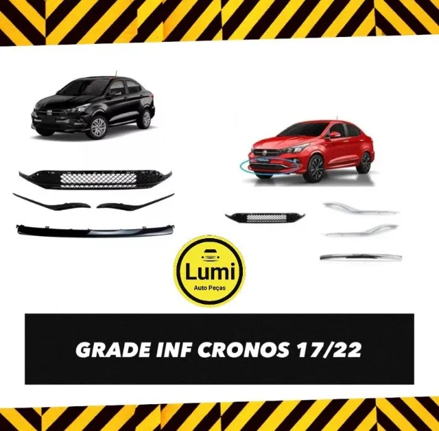 Grade Central Inferior Fiat Cronos 17/22 - Novo!!