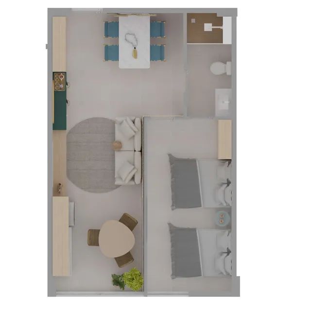 Apartamento para venda possui 27 metros quadrados com 1 quarto em TAMANDARE I - Tamandaré 