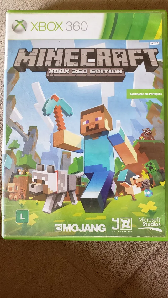 Jogo Infantil Minecraft Xbox 360 Seminovo 100% Português