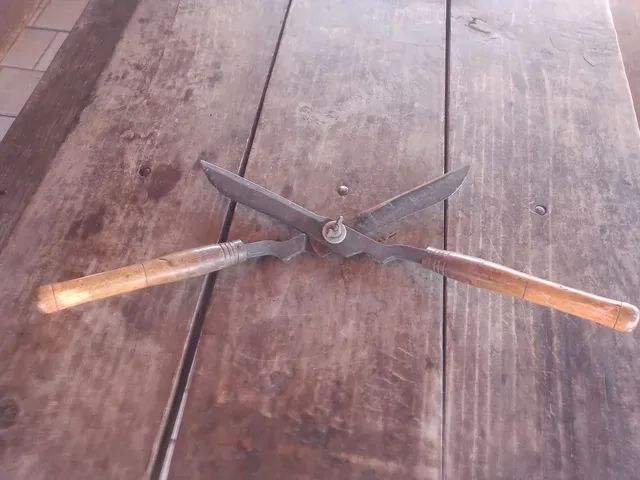 Tesoura de cortar grama antiga  - Foto 3