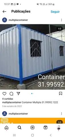 Container no escritório container loja stand  - Foto 2