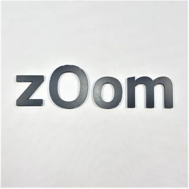 (Aceito cartão) Decoração Letreiro  "zOom" (4 peças) em PVC - Foto 2
