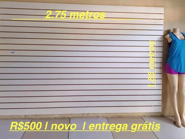 Expositor painel Mdf canalatado 