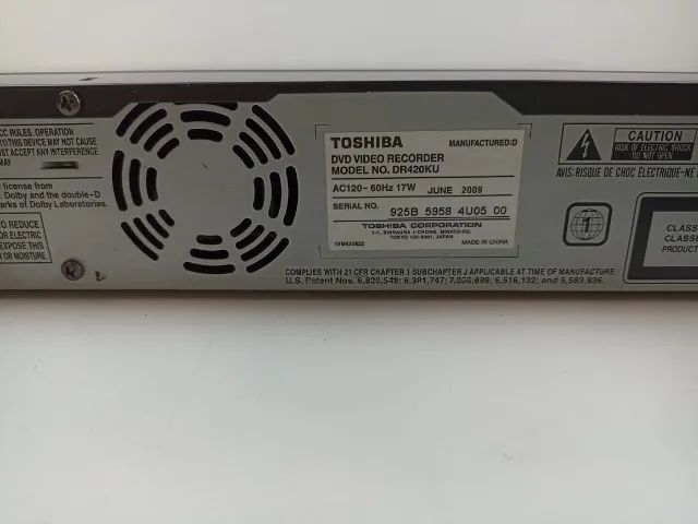 Aparelho Gravador De Dvd De Mesa Toshiba Dr420ku 110v - Foto 5