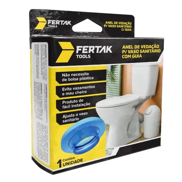 Anel de Vedação para Vaso Sanitário com Guia Fertak - Foto 2