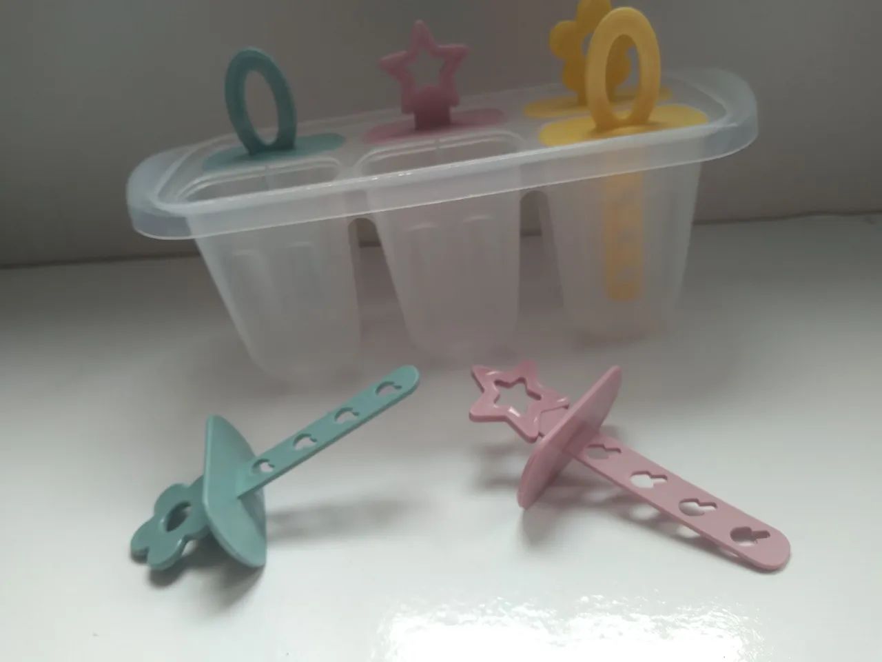 Forma Forminhas para Picolé Nova Colorida de Plástico <br><br><br><br> - Foto 4