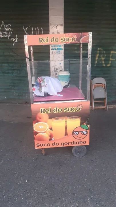 Barraca carrinho suco 