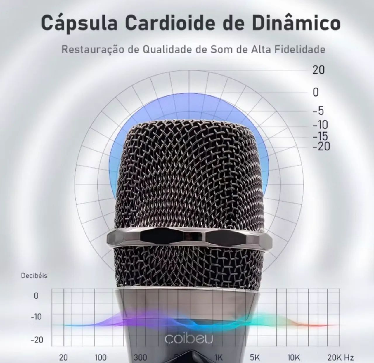 MICROFONE DUPLO SEM FIO ORIGINAL. - Foto 4