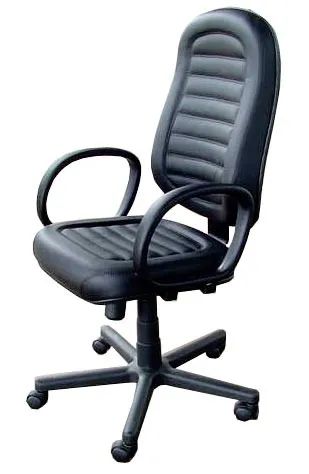 poltronas diretor e presidente para escritorio couro ecologico preto * novas  - Foto 2