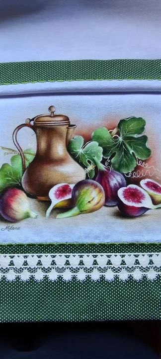 Pano de copa pintado a mão  - Foto 2