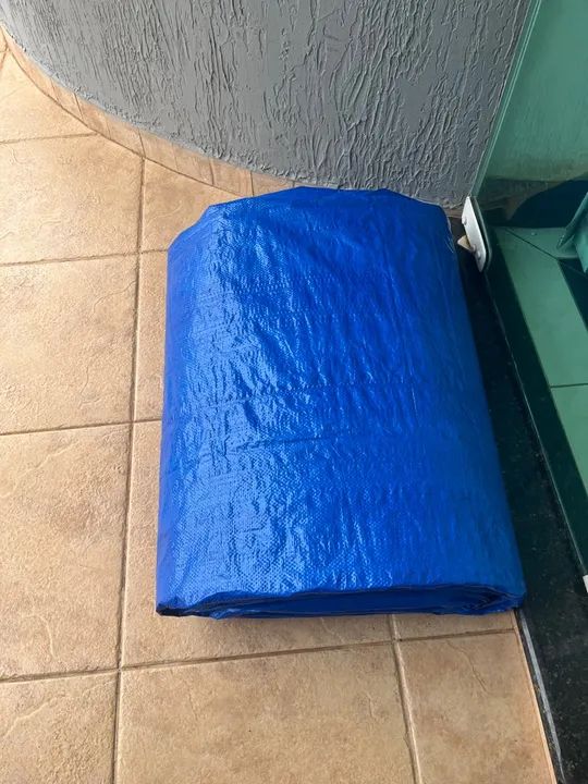 Lona politileno azul nova sem uso  - Foto 2