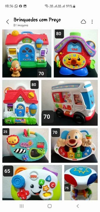 Diversos Brinquedos Fisher Price, Playskool