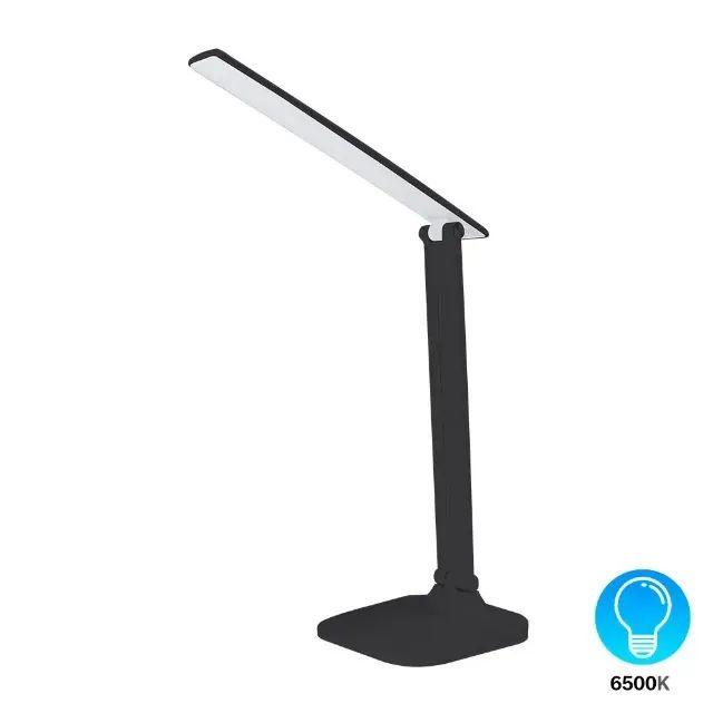 Luminária LED de Mesa Zion 6500K 5W Bivolt Branco/Preto DILUX  - Foto 2